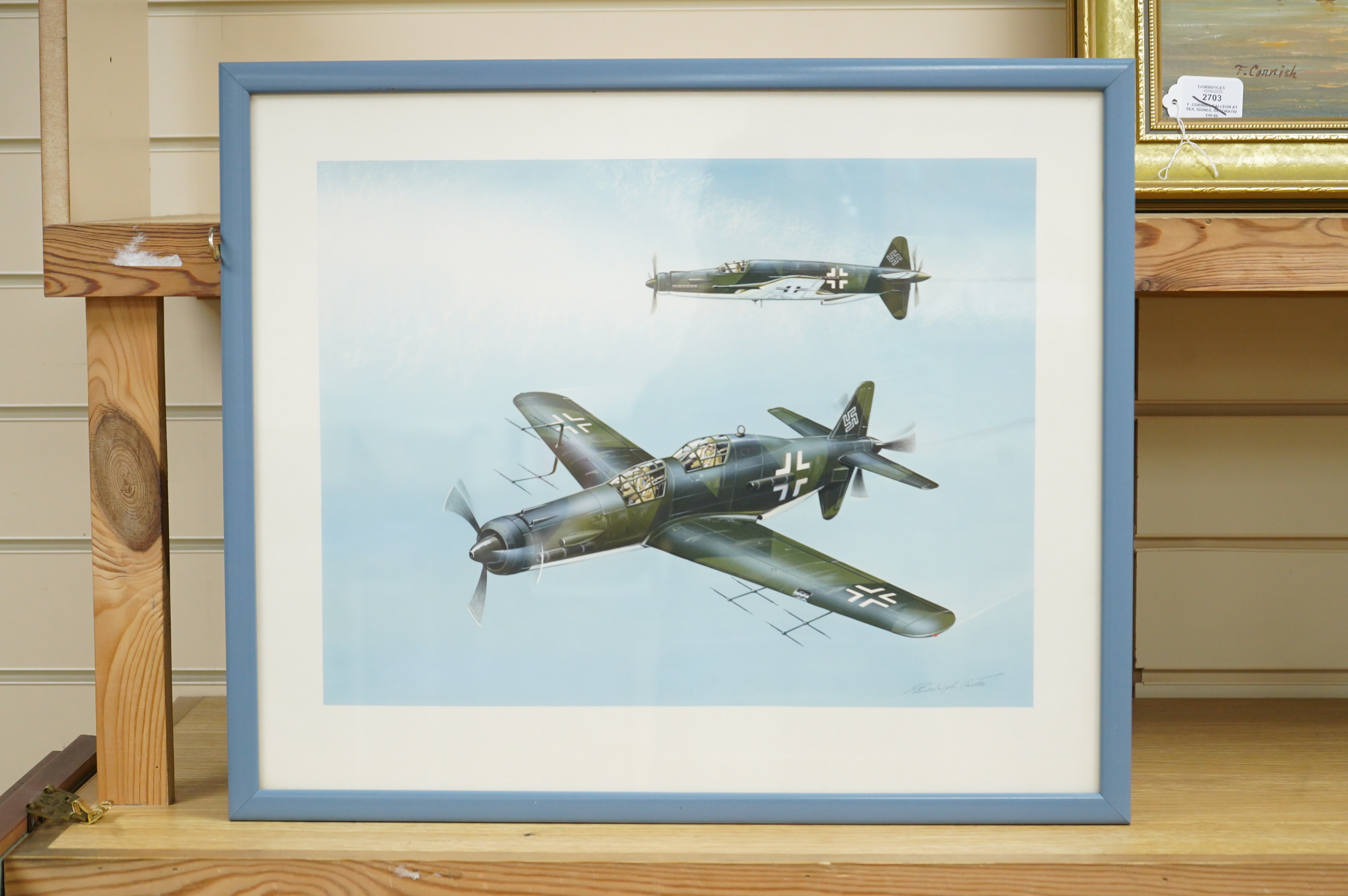 Peter Endsleigh Castle (1918-2008), Dornier Aircraft, signed, gouache, 33 x 42cm